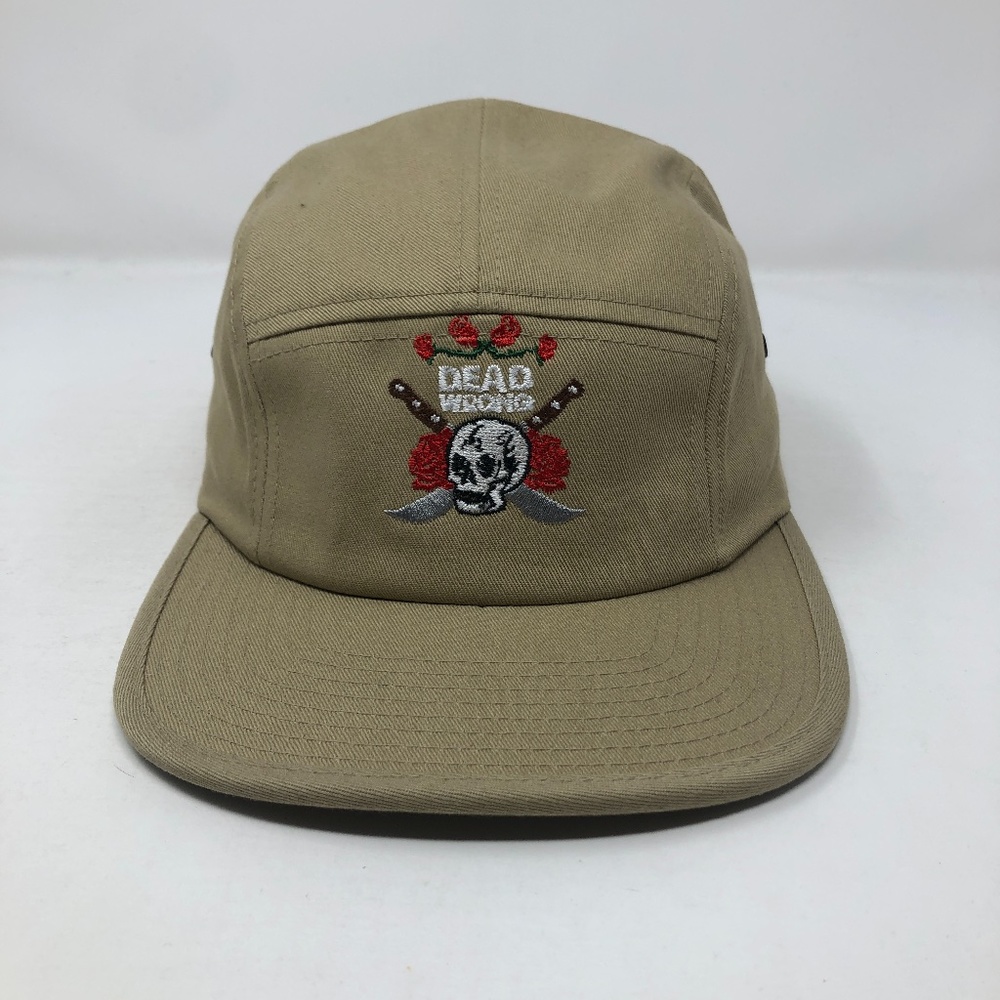 Dead Wrong Skull Knife Rose Camper Clipback Hat